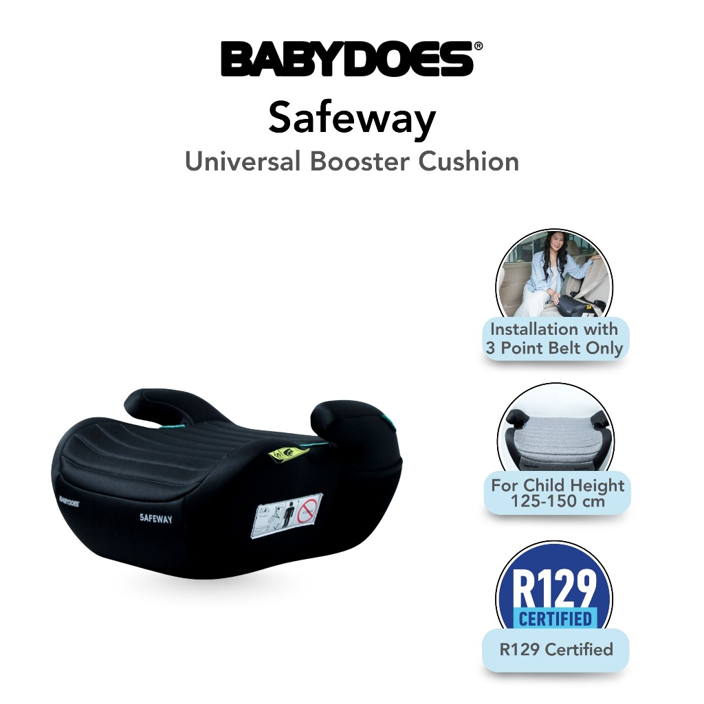 Babydoes Safeway Booster Seat Universal Car Seat Kursi Mobil Anak R129 Certified