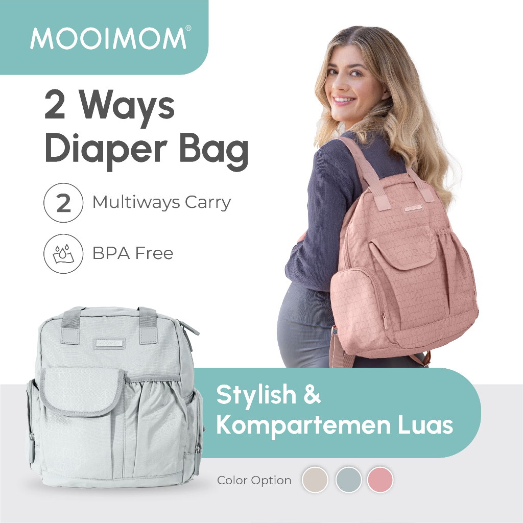 Tas Perlengkapan Bayi MOOIMOM Multifungsi Foto 3