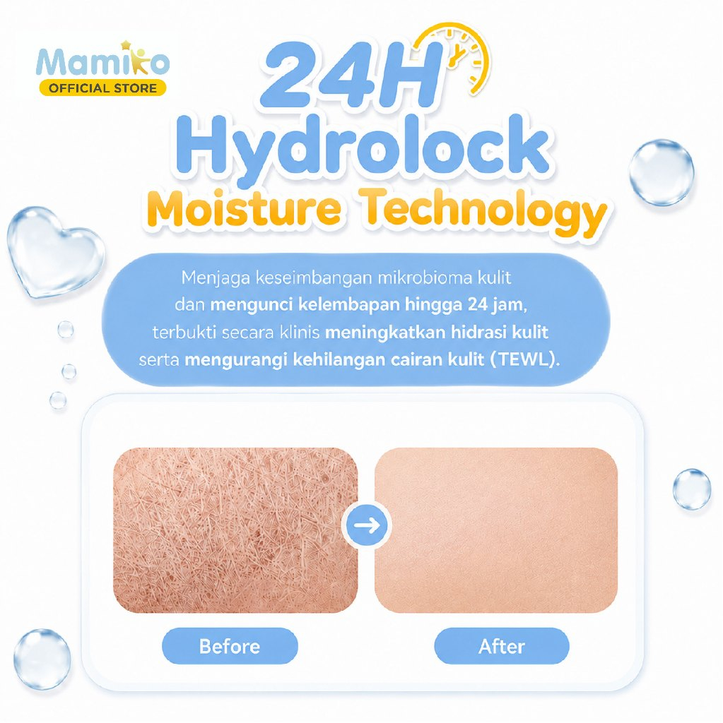 Mamiko Head-to-Toe Baby Wash 250ml Sabun & Sampo 2in1 Sensitive Skin Newborn Foto 4