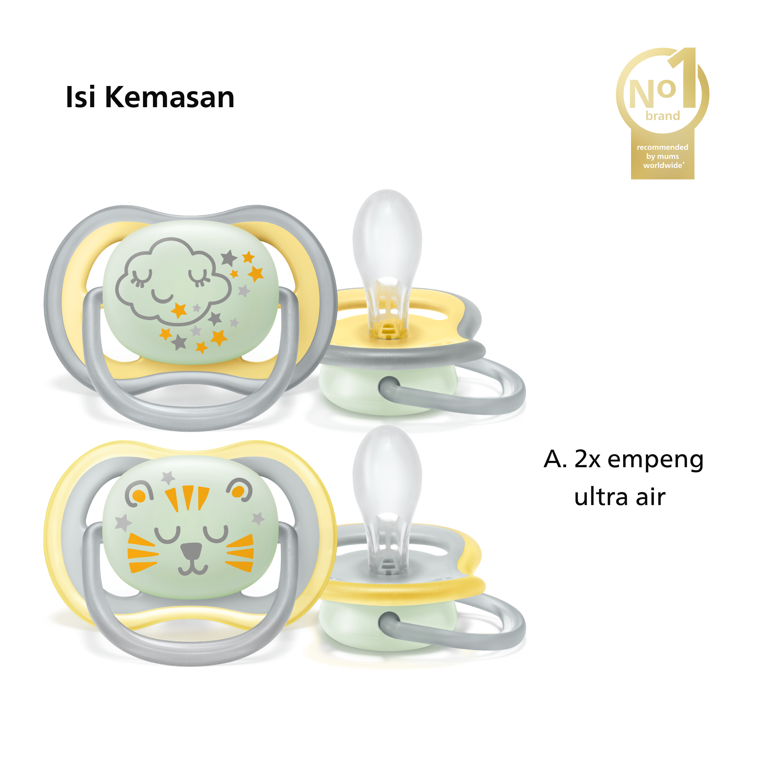 Empeng Philips Avent Ultra Air Glow Foto 2
