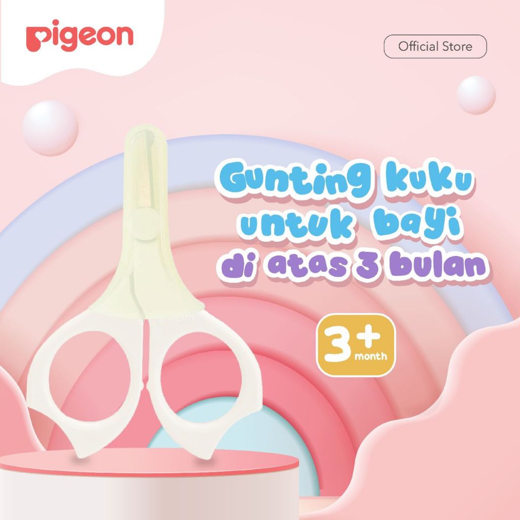 Gunting Kuku Bayi Pigeon Baby Nail Scissor Ujung Bulat Aman Untuk Bayi 3 Bulan