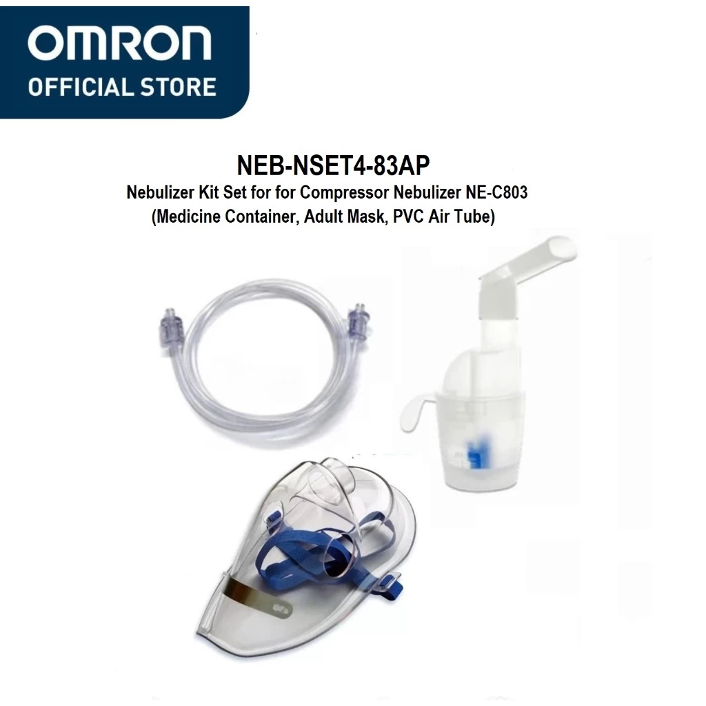 Omron NE-C803 Kit Part Nebulizer Set Masker Dewasa PVC & Selang