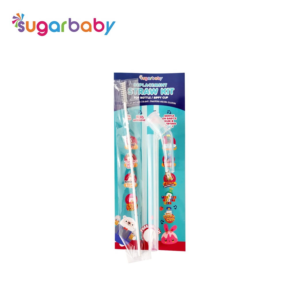 Sedotan & Sikat Pembersih Replacement Sugarbaby untuk Botol Tritan Kids TKBST400