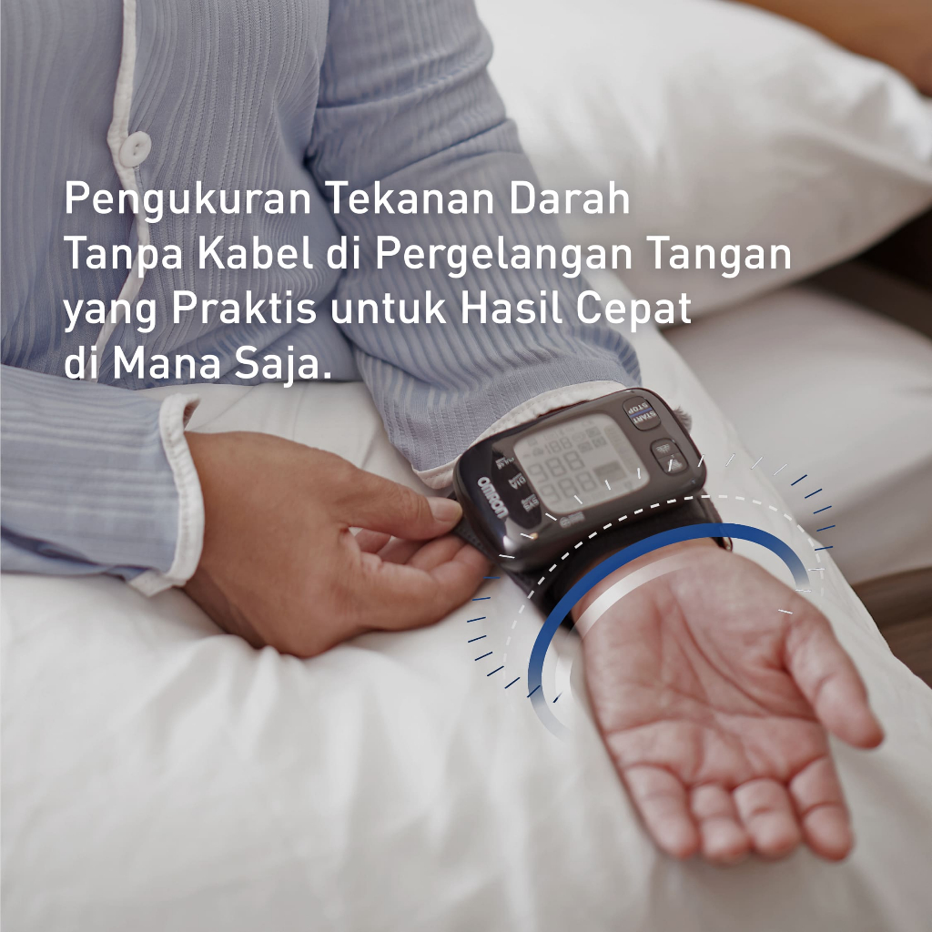 Tensimeter Digital Omron HEM-6232T Monitor Tekanan Darah Pergelangan Tangan Bluetooth Foto 3