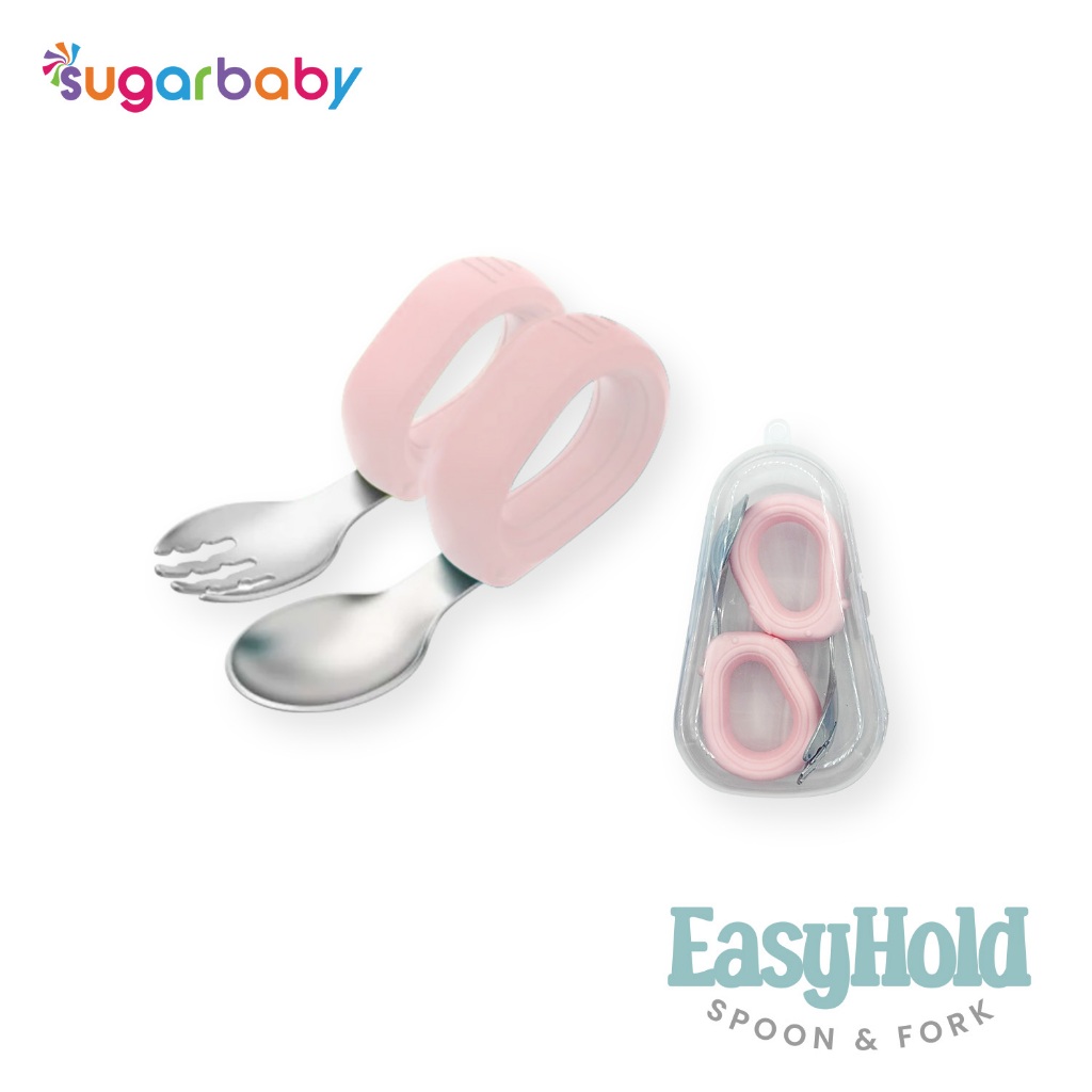Sendok Garpu Bayi Sugarbaby Easy Hold Training Spoon Fork Stainless Steel 304 Foto 7