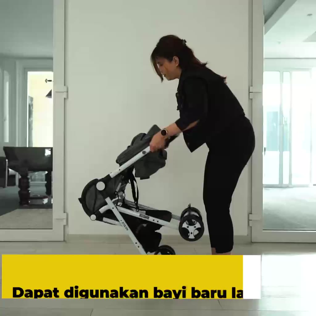 Babydoes Nexuz+ Stroller Compact Kereta Bayi Newborn Sampai 36 Bulan Dilipat Satu Tangan