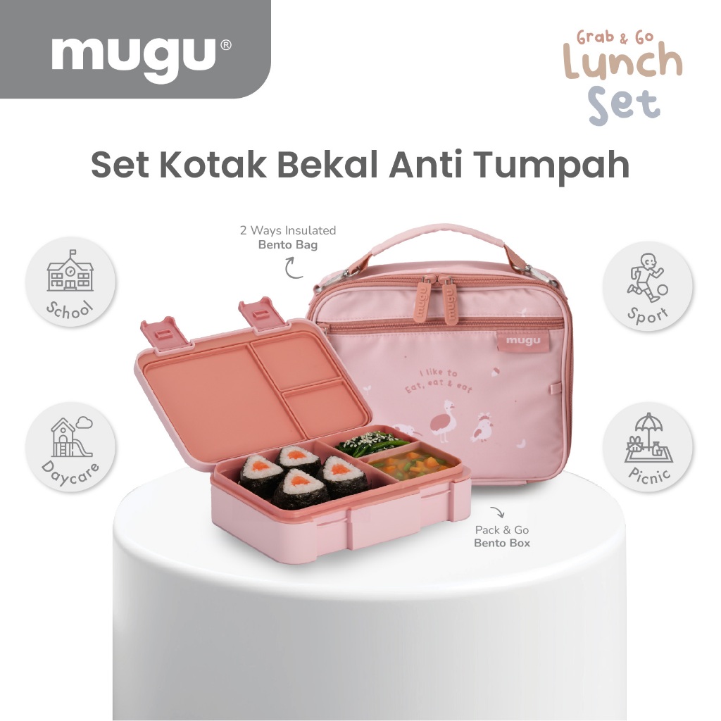Mugu Kids Lunch Set Anti Bocor Foto 6