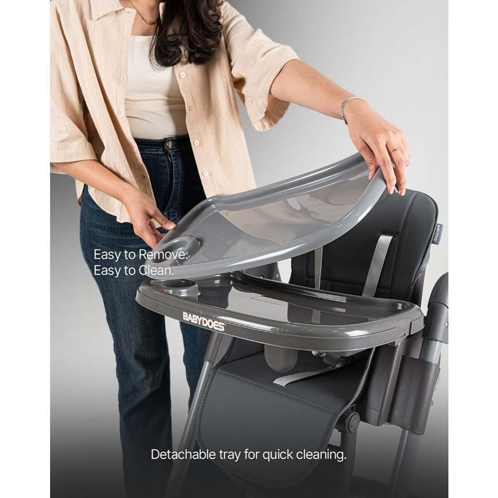 Kursi Makan Bayi Babydoes Cozzi X High Chair Adjustable 7 Level Mudah Dilipat Foto 4