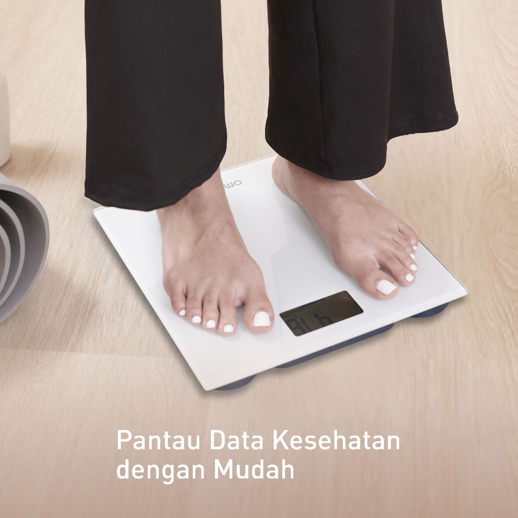 Timbangan Badan Digital OMRON HN-300T2 Bluetooth BMI Layar LCD Backlight 150kg Foto 2