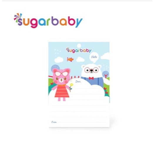 Kartu Ucapan Sugarbaby Ukuran 10.5 cm x 7.5 cm untuk Kado dan Souvenir Foto 3