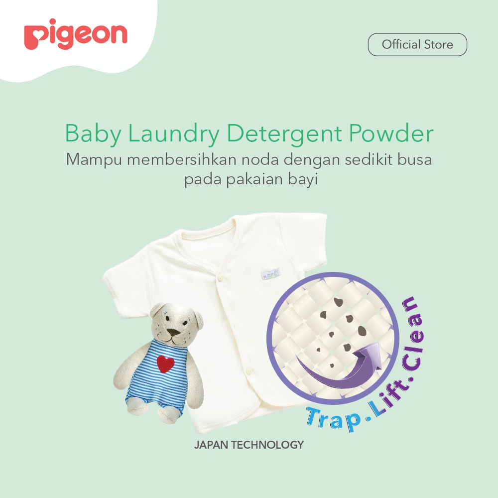Pigeon Laundry Detergent Powder 1Kg Deterjen Pakaian Bayi Paraben Free Dermatologis Foto 4