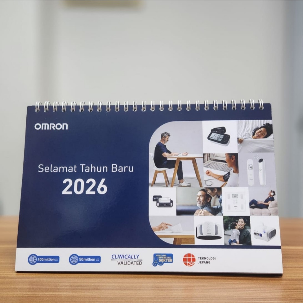 Kalender Dinding Omron 2024/2025 Planner Bulanan Organizer Kantor