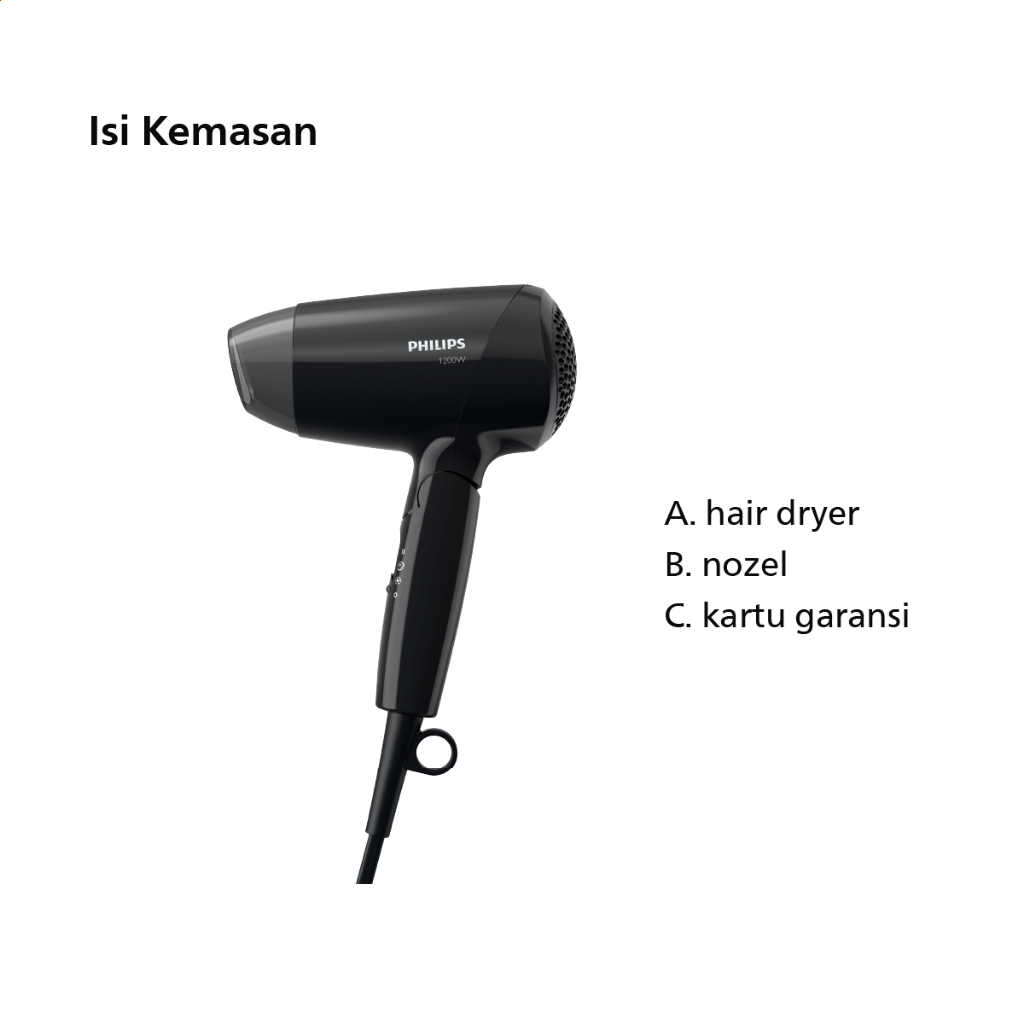 Philips Hair Dryer EssentialCare BHC010/12 Foto 2