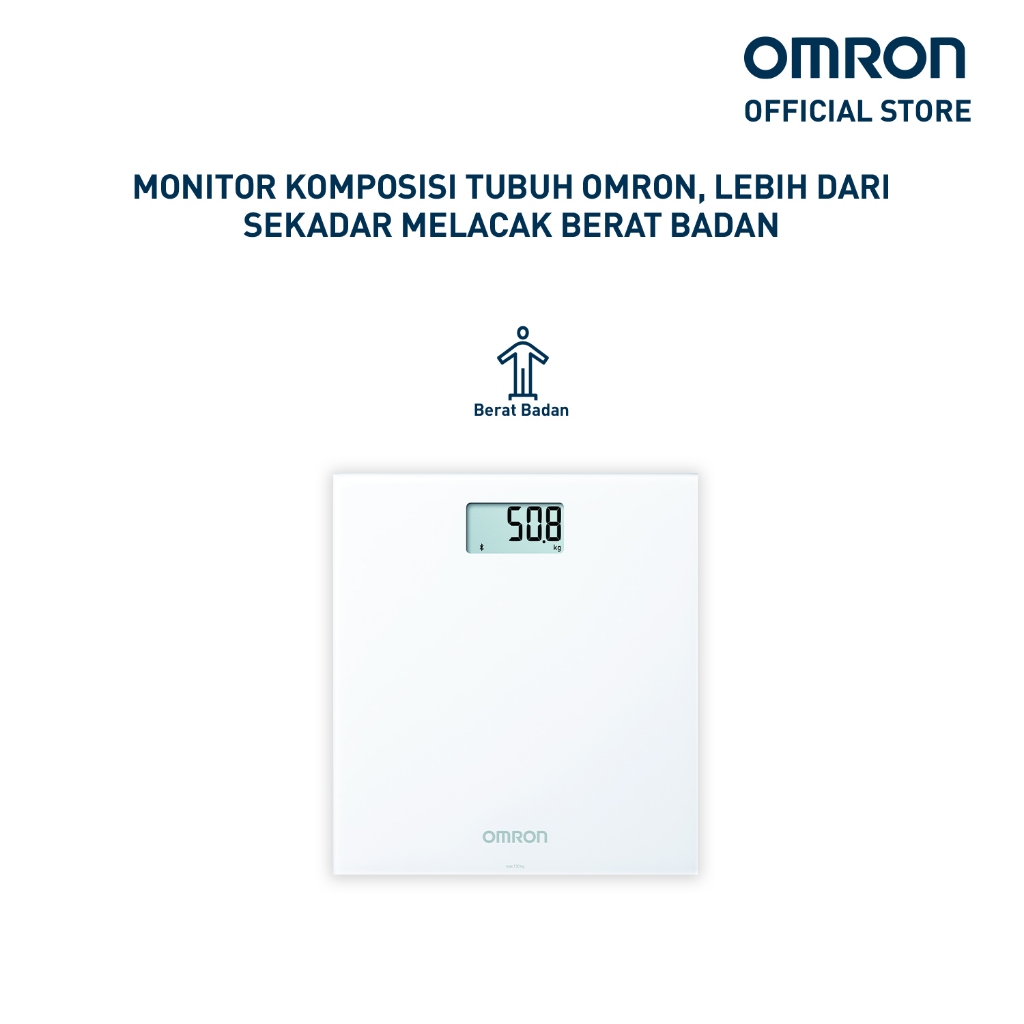 Timbangan Badan Digital OMRON HN-300T2 Bluetooth BMI Layar LCD Backlight 150kg Foto 7