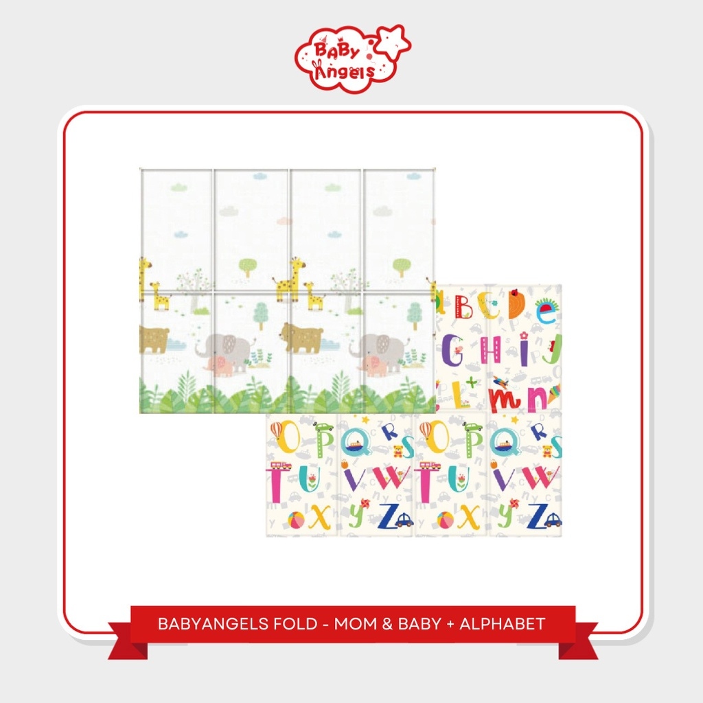 Playmat Bayi Baby Angels XPE Fold Premium 180x160 cm Double Side Tebal 1.0 cm Foto 7
