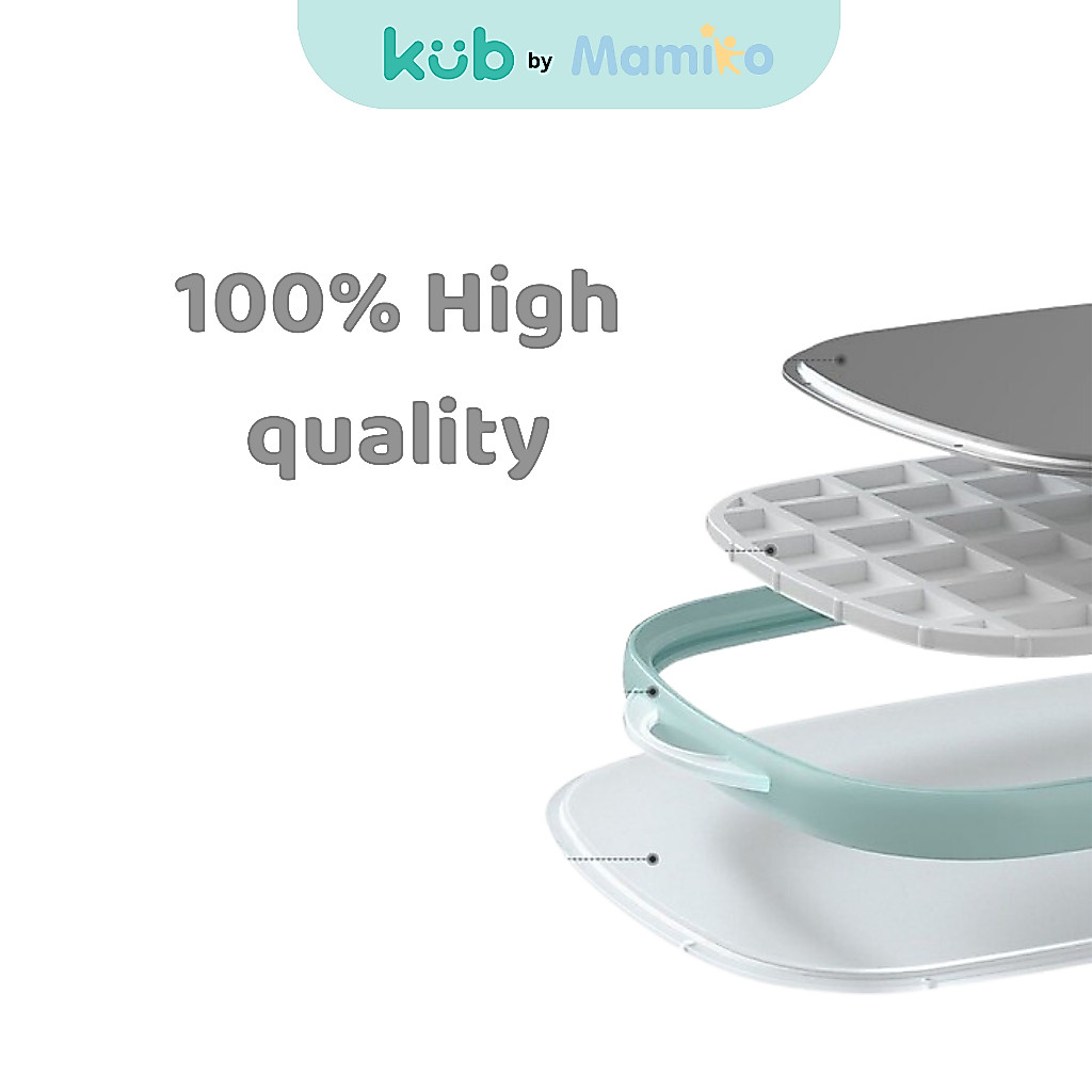 KUB Multifunction Anti Bacterial Chop Board Telenan Hijau 2 Sisi Stainless PP Foto 5