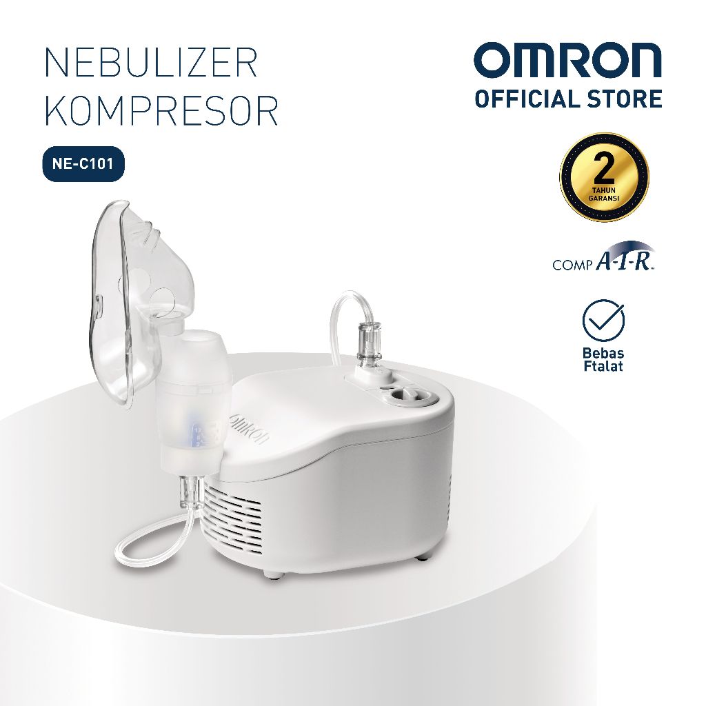Nebulizer Kompresor Omron NE-C101 & NE-C106 Original Aksesori Lengkap 2 Tahun Garansi