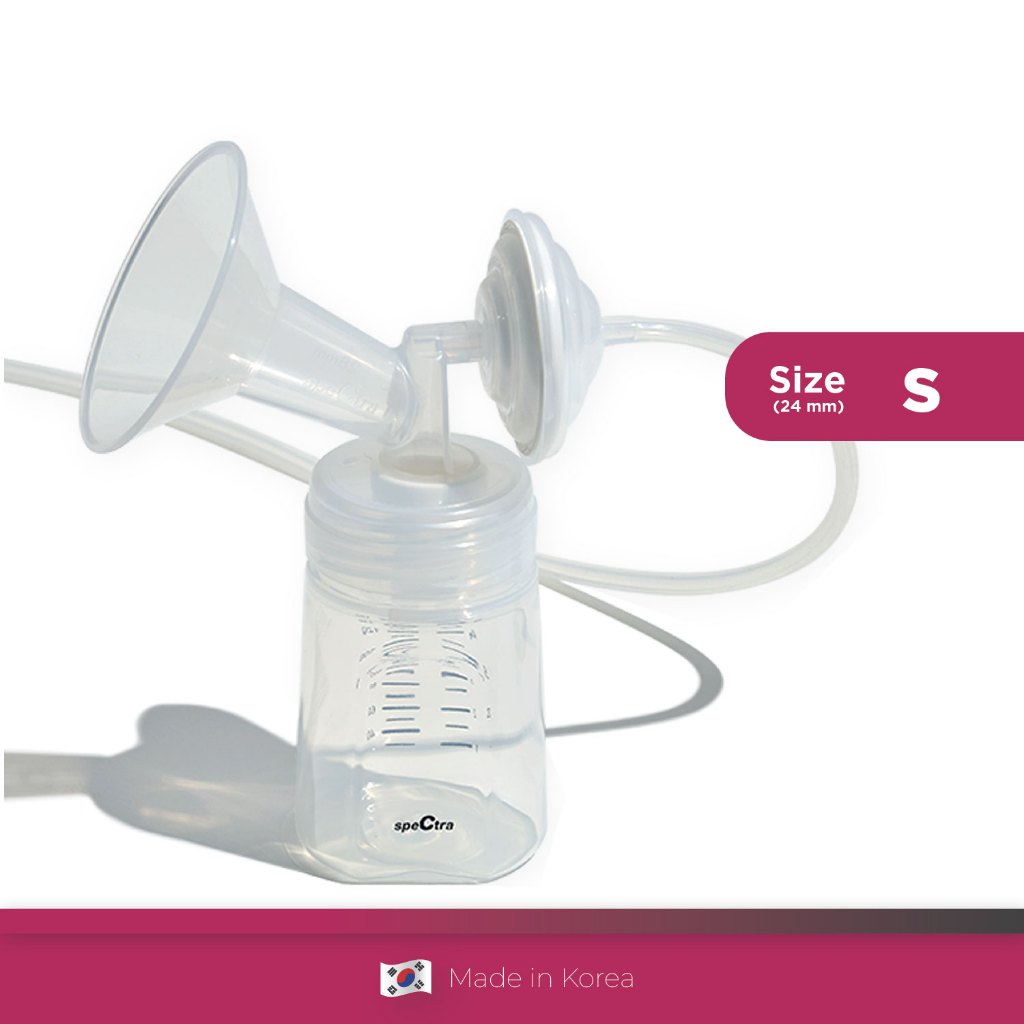 Corong Pompa ASI Spectra Breastshield 24mm Ukuran S dan Botol PP Set Foto 2