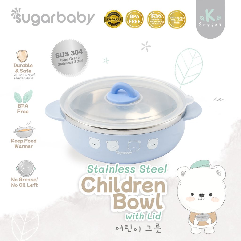 Mangkok Stainless Steel Anak Sugar Baby K-Series Food Grade SUS 304 260ml Foto 6