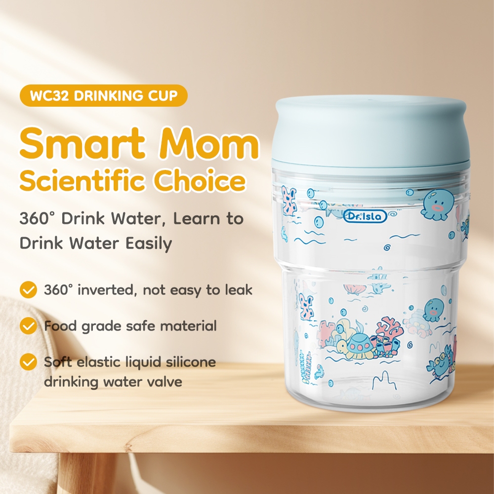 Botol Minum Bayi Dr.isla 280ml Anti Tumpah Foto 3