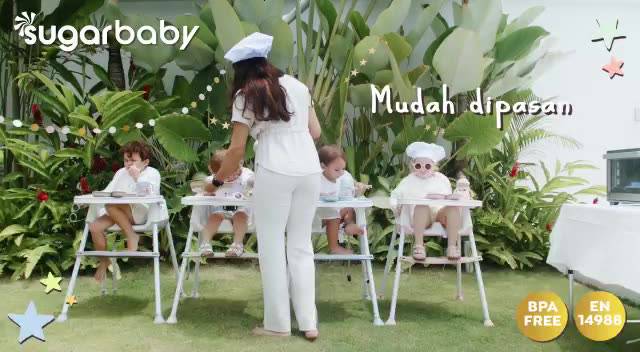 Sugarbaby Fun Chair Kursi Makan Bayi 6 in 1 Convertible High Chair Motif Animals