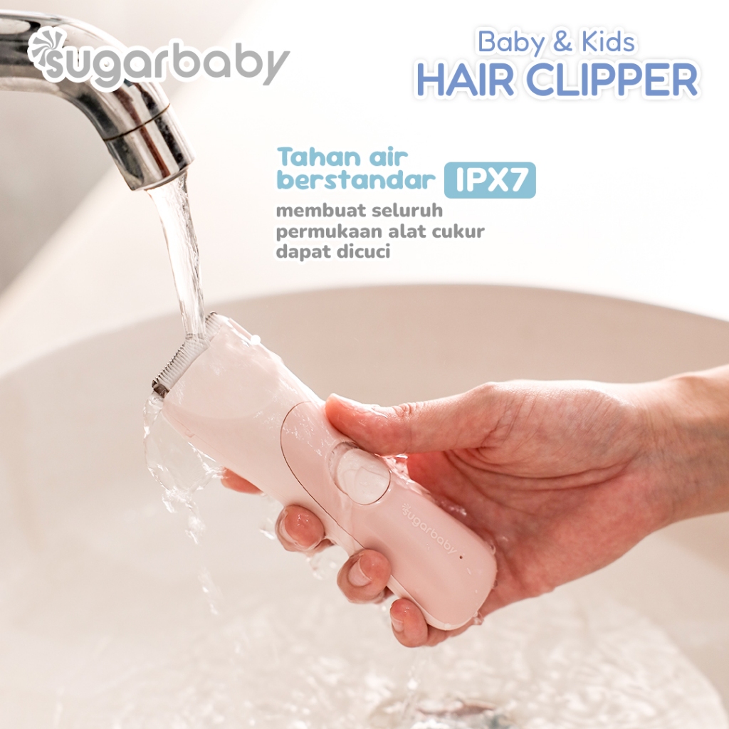 Sugarbaby Baby & Kids Hair Clipper Alat Cukur Rambut Bayi USB Ceramic Blade IPX7 Foto 4