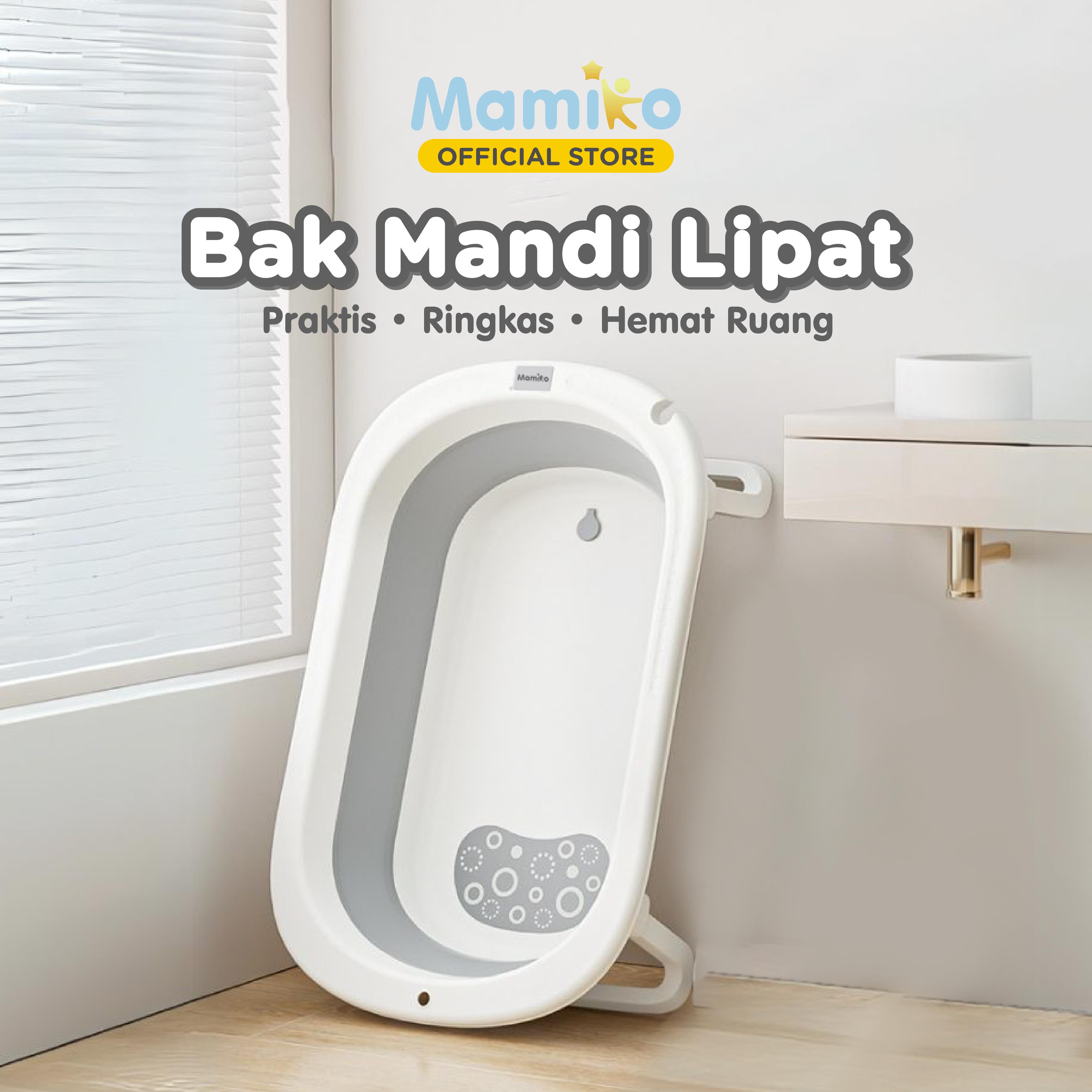 Bak Mandi Bayi Lipat Mamiko Foldable Portable Baby Bath Tub Anti Selip Foto 5
