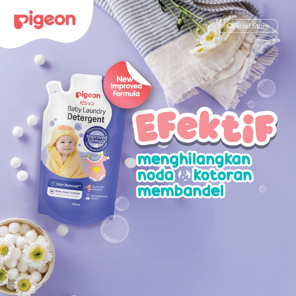 Pigeon Liquid Cleanser & Liquid Detergent Botol Susu 450ml Paket Hemat Foto 3
