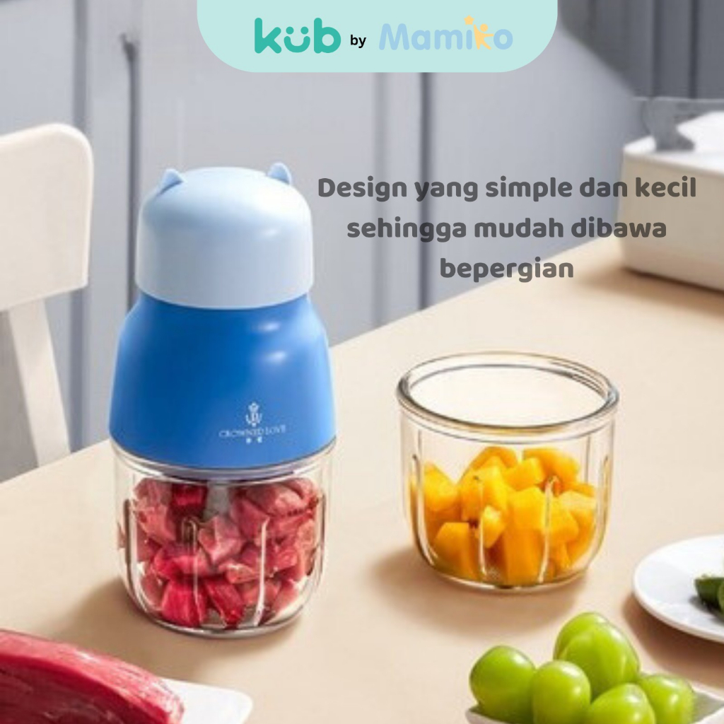 KUB x CL Baby Food Processor Blender Penggiling MPASI Portable Food Grade Foto 2