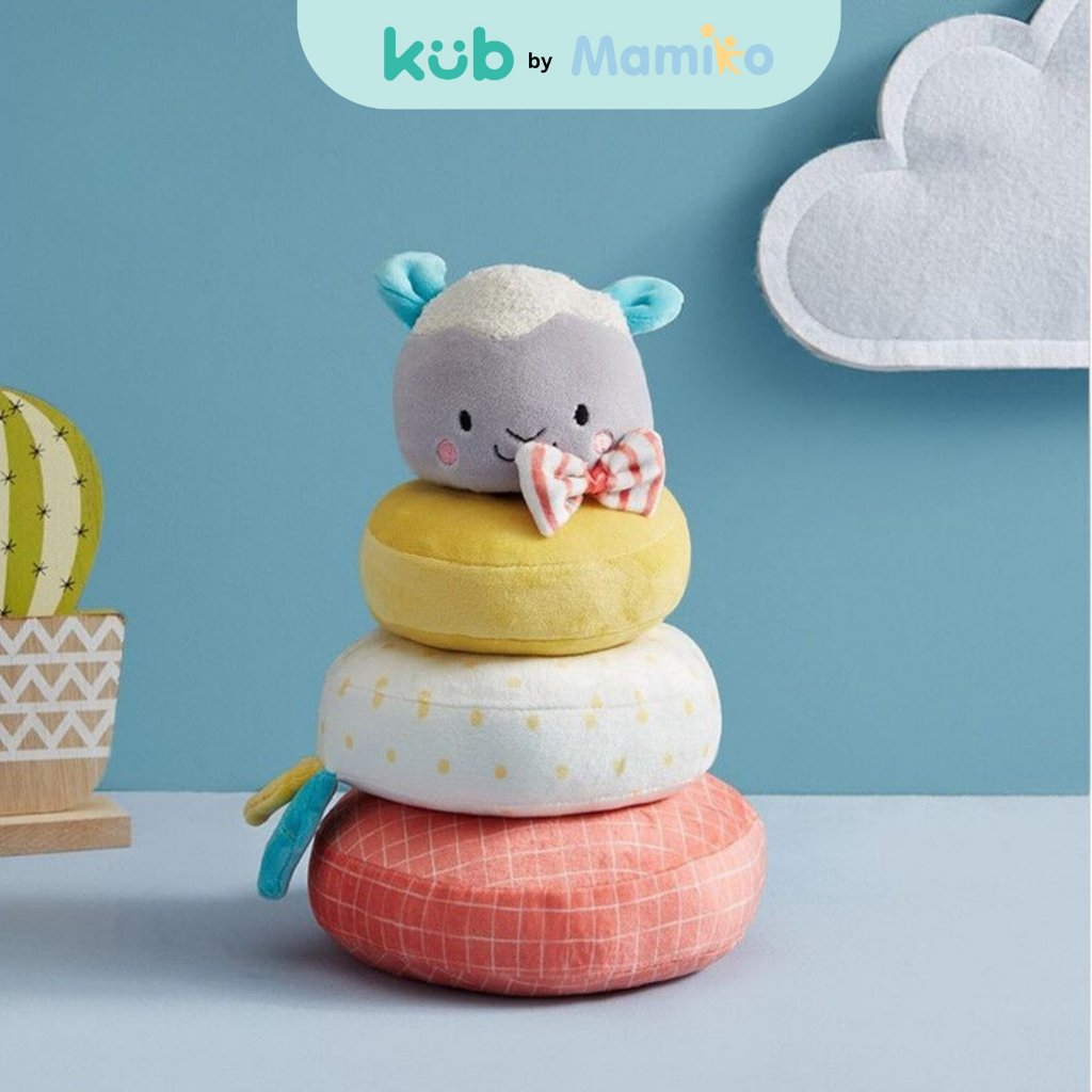 KUB Plush Toy Stacking Ring Boneka Edukasi Bayi 0m+ Food Grade Bahan Aman Foto 5