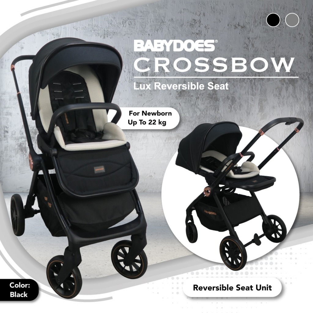 Babydoes Crossbow Stroller Reversible Seat Newborn hingga 22kg Foto 5