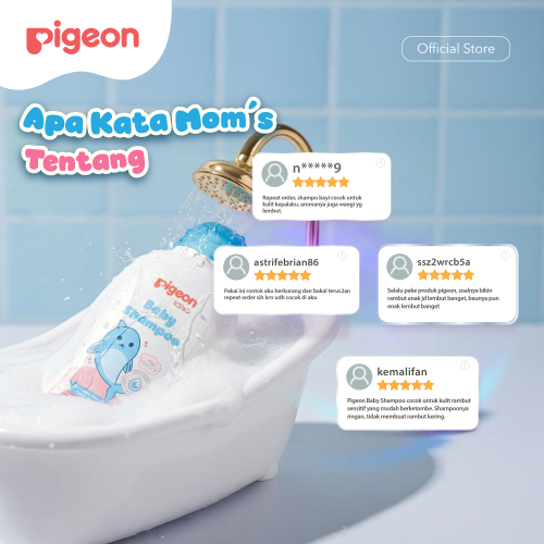 Shampo Bayi Pigeon Chamomile Hypoallergenic pH 5.5 Tidak Pedih Mata Foto 4