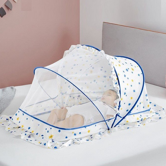 Kelambu Lipat Bayi KUB x CL Star Folding Mosquito Net Polyester PVC 118x63x60 cm Foto 3