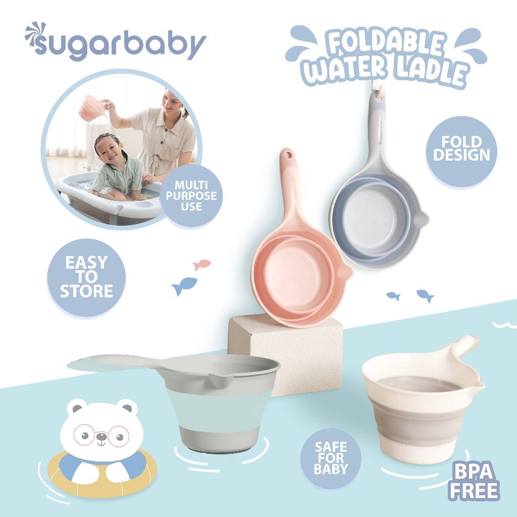 Gayung Lipat Sugarbaby Foldable Water Ladle PP Premium BPA Free Multifungsi