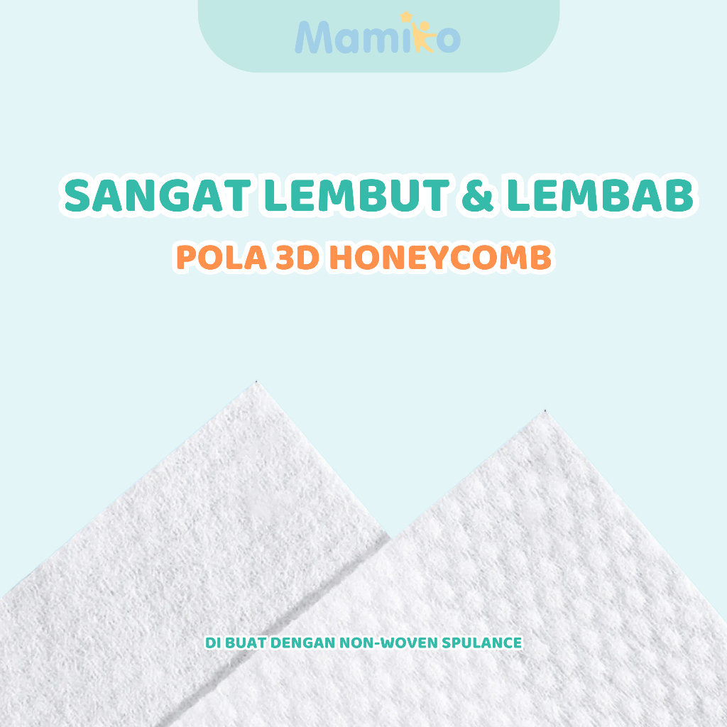 Mamiko Wet Tissue Baby Wipes Pure Water 10s Bundle 70 Pack Hipoalergenik Foto 4