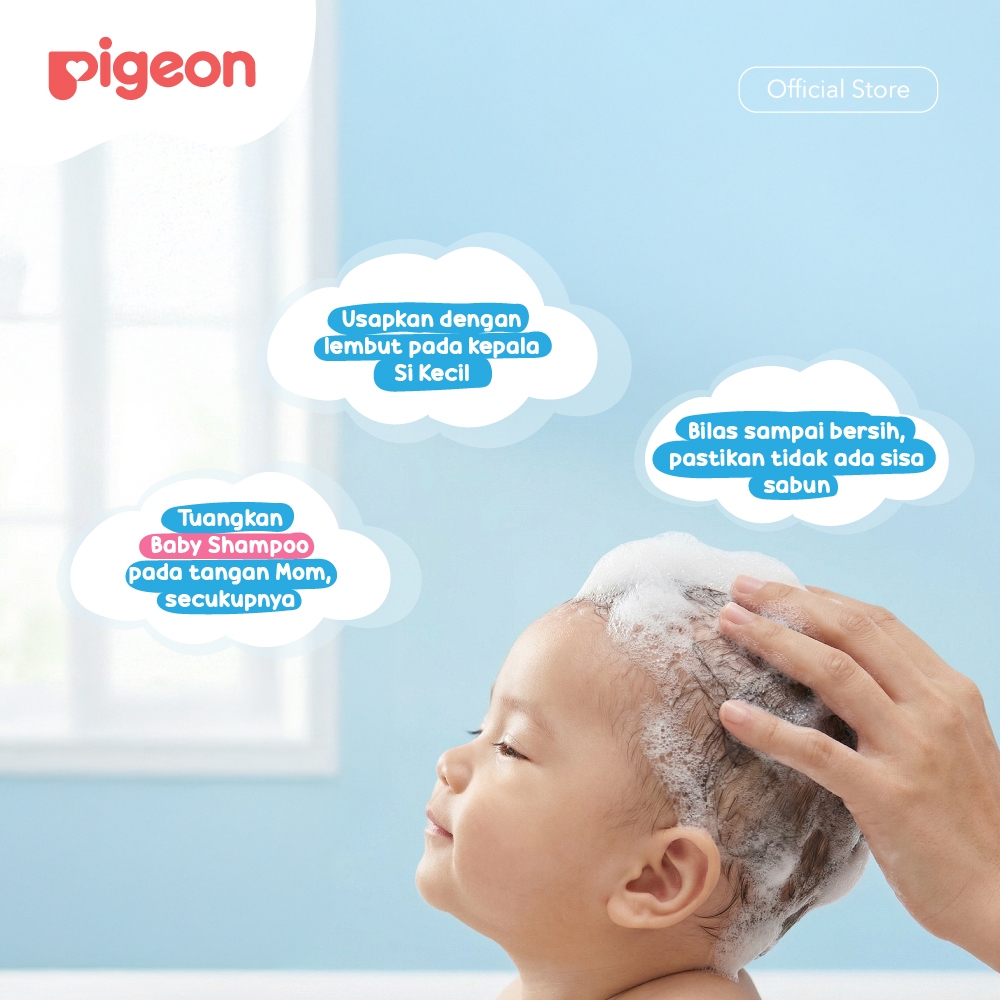 Shampo Bayi Pigeon Chamomile Hypoallergenic pH 5.5 Tidak Pedih Mata Foto 3