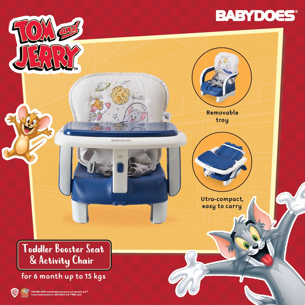 Kursi Bayi Babydoes Tom and Jerry WB100 3-in-1 Booster Seat Floor Chair Foto 4