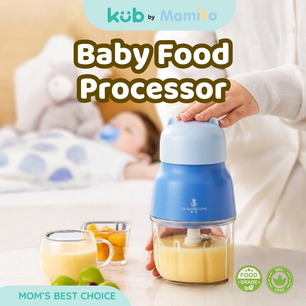 KUB x CL Baby Food Processor Blender Penggiling MPASI Portable Food Grade Foto 7