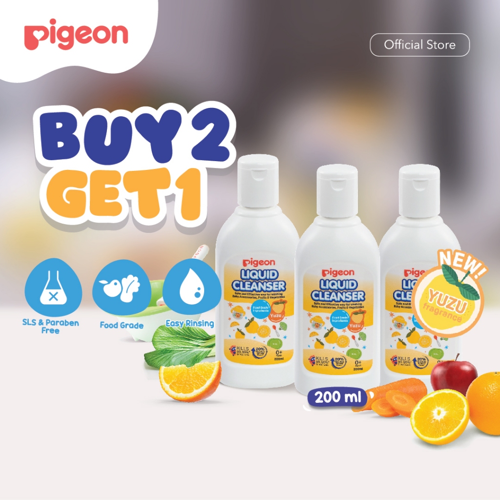 Pigeon Liquid Cleanser Yuzu 200ml Cair Pembersih Botol Susu Bayi