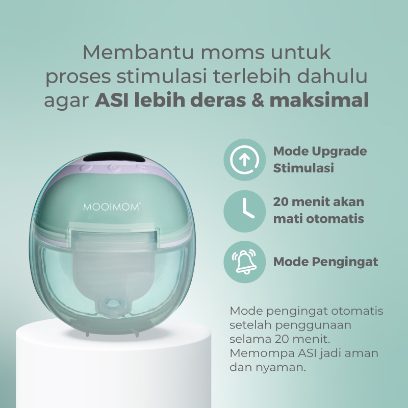 Pompa ASI Wireless MOOIMOM M3 Handsfree Foto 5