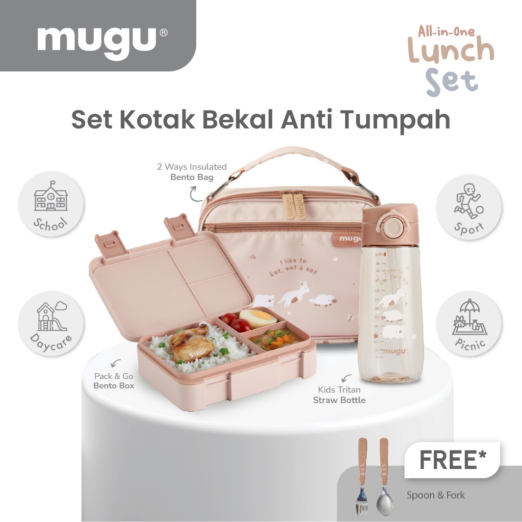 MUGU Kids Bento Set All-in-One Foto 3
