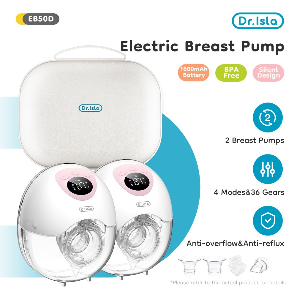 Pompa ASI Elektrik Dr.isla EB50 Handsfree Portable 4 Mode 36 Level Rechargeable Foto 2
