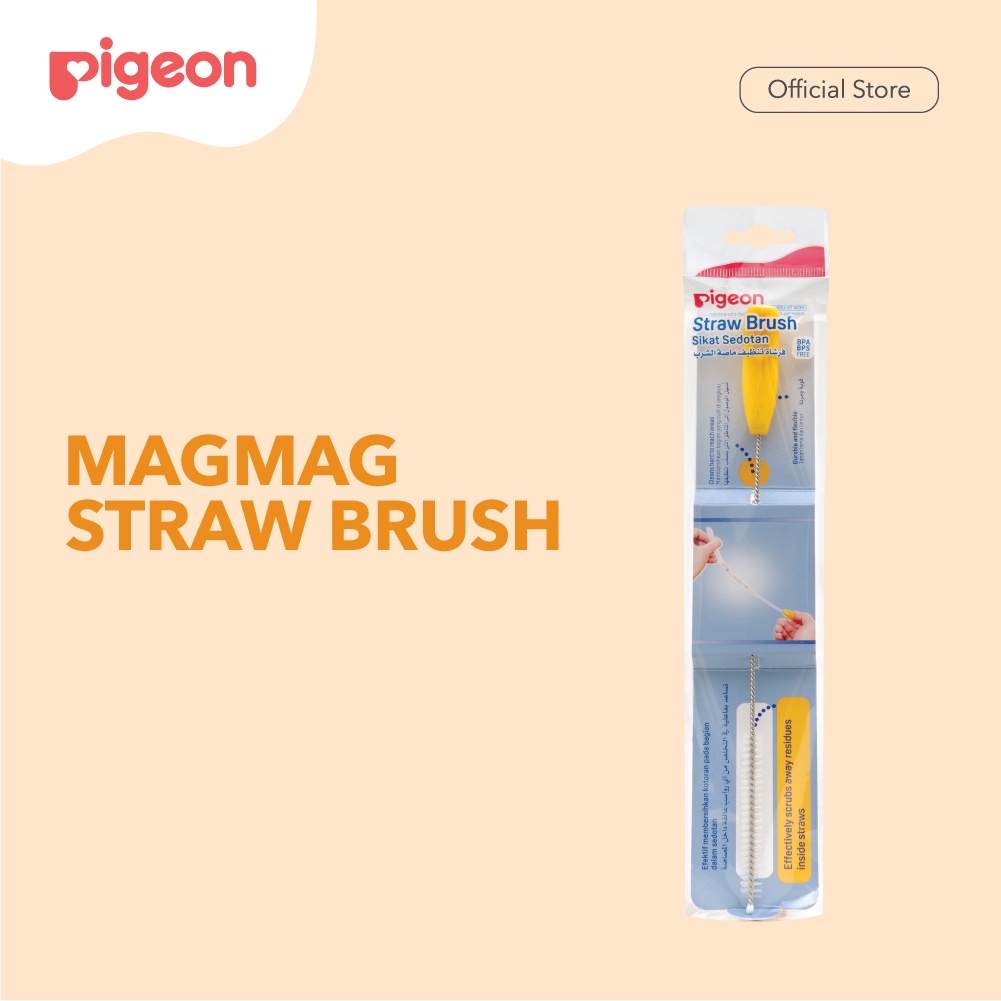 Sikat Sedotan Botol MagMag PIGEON | Straw Brush Pembersih Cangkir Bayi