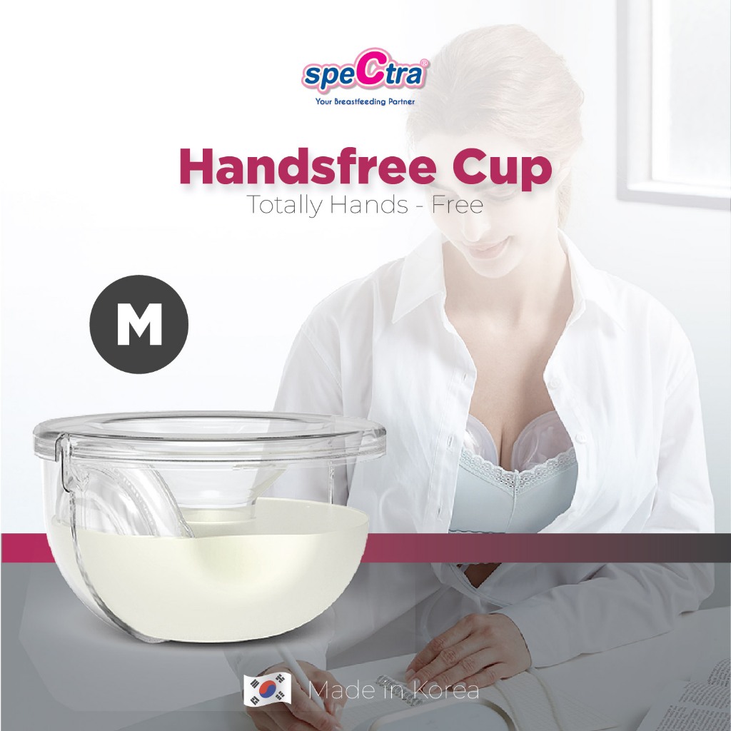 Spectra Handsfree Cup Set Kanan dan Kiri 2pcs Ukuran M 28mm untuk Pompa ASI Foto 3