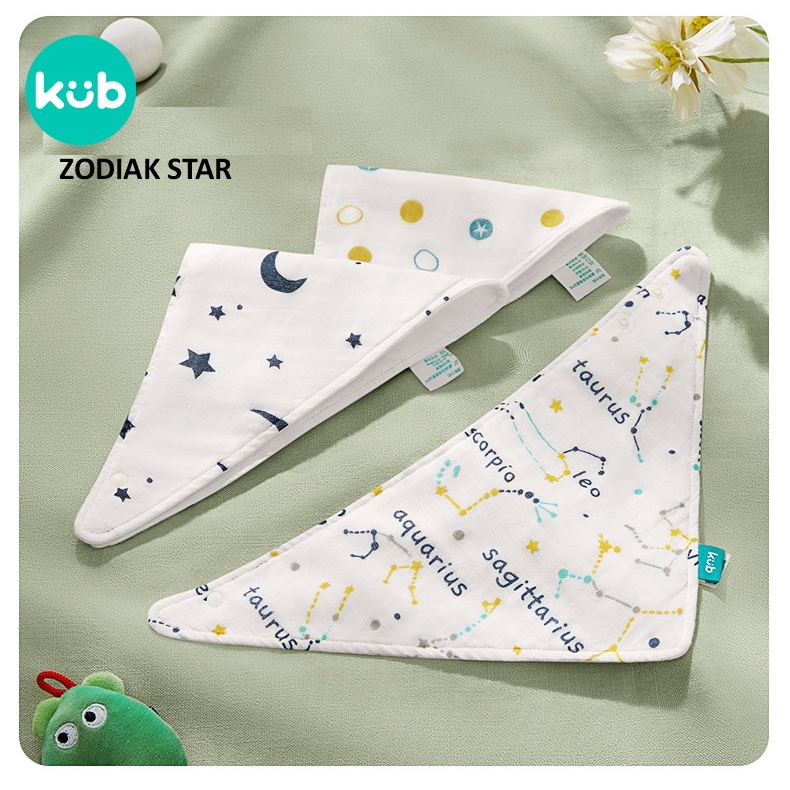 Celemek Bayi KUB Infant Sleep Products Bib Anti Bakterial Grass Coral Tea Leaf Foto 7