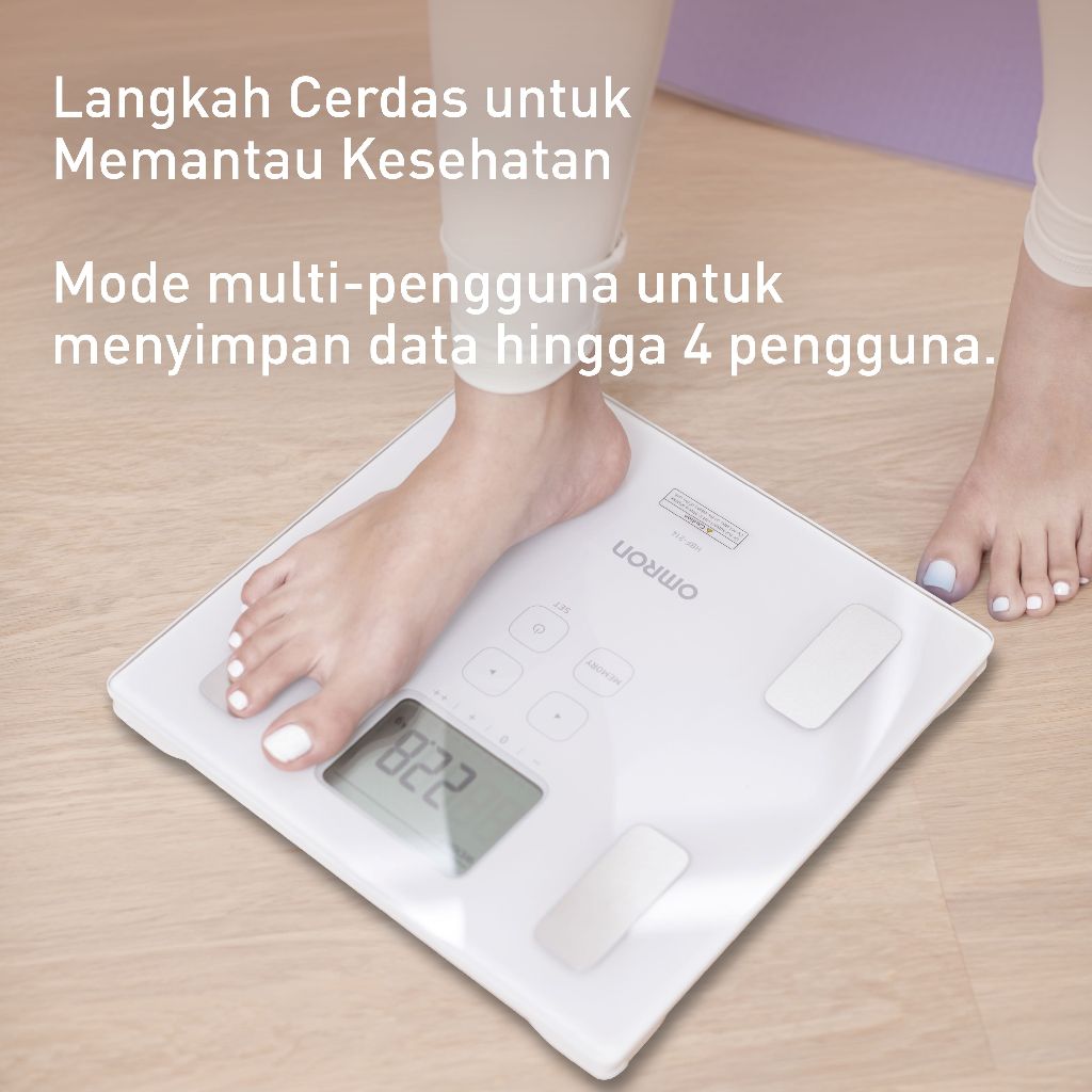 Omron Karada Scan HBF-214 Monitor Komposisi Tubuh Digital Analisis Lemak Visceral Foto 3