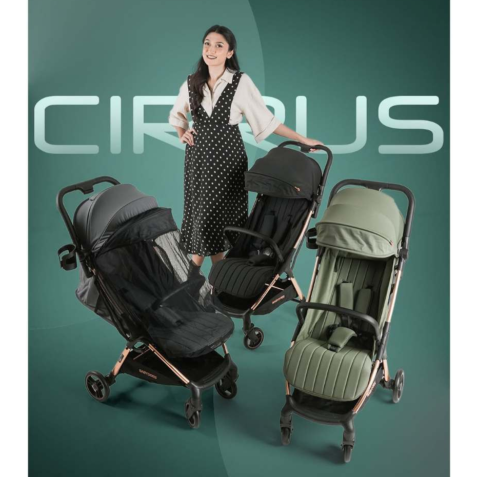 Babydoes Cirrus Stroller Compact Lux Gold Chassis Kanopi UPF50+ Sandaran Adjustable Foto 2