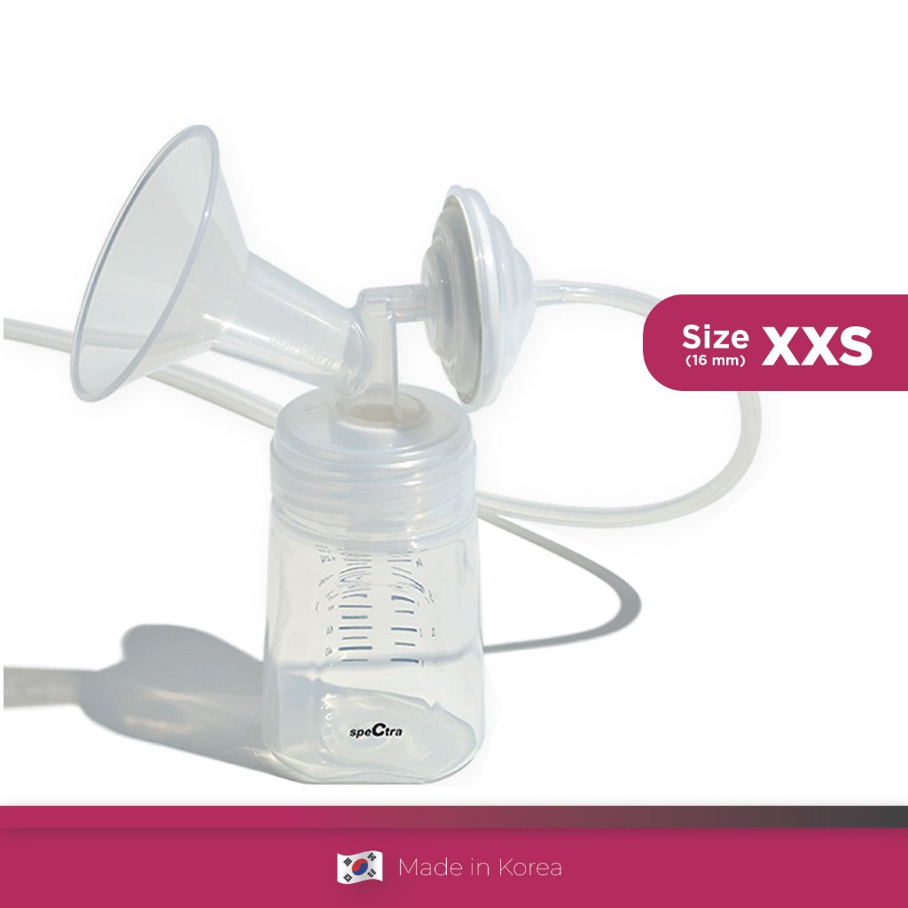 Spectra Breastshield Set 16mm XXS + Botol PP - Corong Pompa ASI Ukuran XXS Foto 2