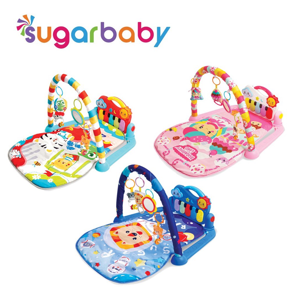 SUGARBABY Day & Nite Piano Playmat Mainan Bayi 4 Tahap dengan Fun Projector & Foto 3