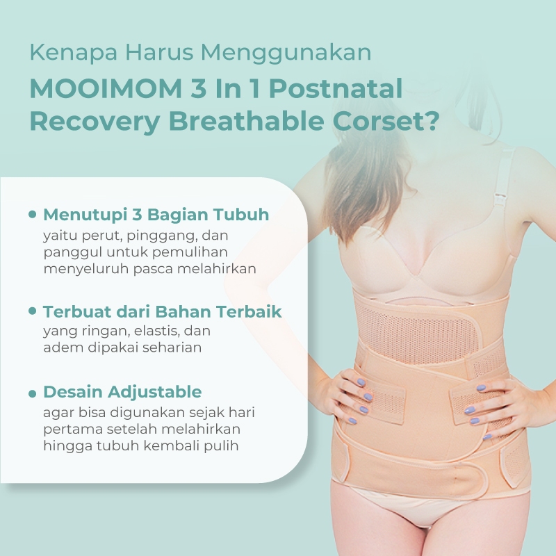 Korset Postnatal MOOIMOM 3in1 Breathable Foto 4